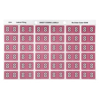 Avery Colour Coding Labels 8 Side Tab Mauve 180 Pack