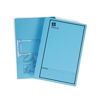 Avery Tubeclip File Foolscap Blue with Black Print 20 Pack