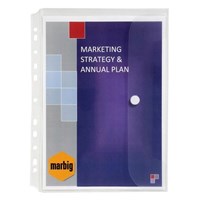 Marbig Binder Wallet A4 Clear