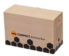 Marbig Compact Archive Brown 5 Pack