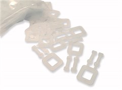 Strapping Buckles Plastic 15mm White 1000 Pack