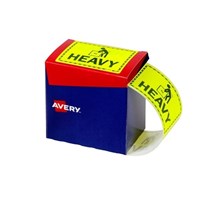 Avery Labels HEAVY 996x75mm Fluoro Yellow 750 Pack