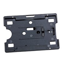 Rexel Card Holder with Adjustable Clip Black 10 Pack