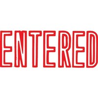Xstamper Entered Red