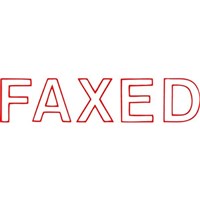 Xstamper Faxed Red
