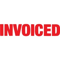 Xstamper Invoiced Red