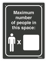 Durus Maximum Capacity PP Wall Sign