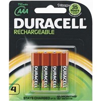 Duracell Rechargeable AAA Batteries 4 Pack