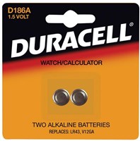 Duracell LR43 Battery Alkaline 2 Pack