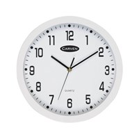 Carven Clock 300mm Frame White