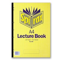 Spirax Lecture Pad Side Bound 7 Hole Punched A4 140 Pages 10 per Pack