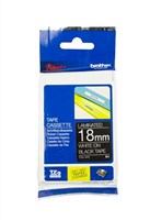 Brother TZe345 Labelling Tape 18mm White on Black