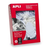 Alpi Strung Tickets 28x43mm White 500 Box