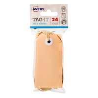 Avery Tag It Shipping String Pastel Peach 24 Pack