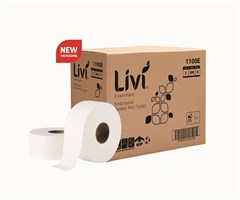 Livi 1100E Jumbo Embossed 2 Ply Toilet Roll Carton 8 36 per Pallet