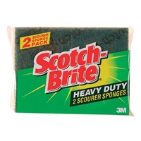 3M Scotch Brite Heavy Duty Scourer or Sponge 2 Pack
