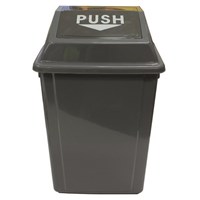 Cleanlink Bin Plastic with Swing Lid 40L Grey