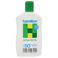 Hamilton Sunscreen Lotion Active Family SPF50 250mL