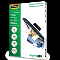 Fellowes Laminating Pouches A5 100 Micron 100 Pack