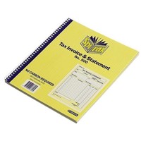 Spirax 500 Invoice Statement Book Dup Carbonless 10 per Pack