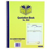 Spirax 502 Quotation Book Dup Carbonless 5 per Pack