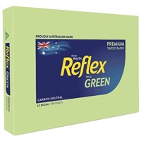 Reflex Tint Copy Paper A3 80gsm Green Ream 3 per Box