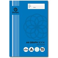 Olympic Graph Exercise Book A4 96 Page 5mm Squares 10 per Pack