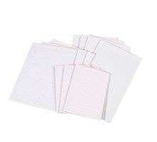 Writer Pad 141291 A5 100 Leaf Blank White 10 per Pack