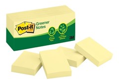 Post It Notes 653RP 3850 Greener Canary Yellow 12 per Pack