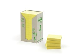 Post It Recycled 38x51mm Yellow 24 Pack