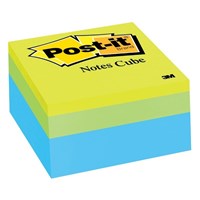 Post It Notes 2054PP Memo Cube 76x76mm Green Wave