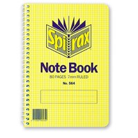 Spirax 564 Side Open Notebook 167x114mm 40 Leaf 5 per Pack