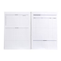 Spirax P704 To Do list Notebook 140 Pages A4 Black 5 per Pack