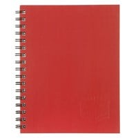 Spirax 511 Notebook Hard Cover A5 Red 5 per Pack