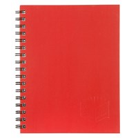 Spirax 512 Notebook Hard Cover A4 Red 5 per Pack