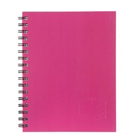 Spirax 512 Notebook Hard Cover A4 Pink 5 per Pack
