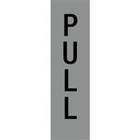 Apli Self Adhesive Pull Sign Silver