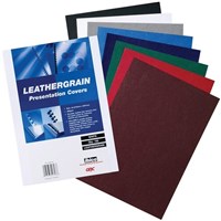 GBC Leathergrain Cover A4 Ibico Grey 100 Pack