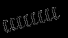 Fellowes Binding Coil 34 Loop Wire 11mm Black 100 Pack