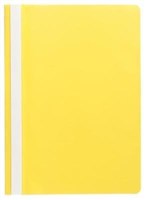Marbig Economy Flat File A4 Yellow Clear Cover 10 per Pack