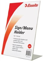 Esselte Document Holder Portrait Slanted A4 Clear