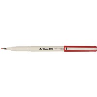 Artline 210 Fineliner Felt Tip Pen Red 12 per Box