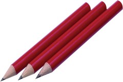 Columbia Cadet Half Length Pencil Round Hb Red 12 per Box