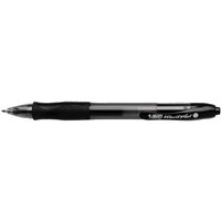 Bic Velocity Retractable Gel Pen Medium Black 12 Box