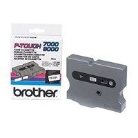 Brother TX231 Labelling Tape 12mmx15m Black on White