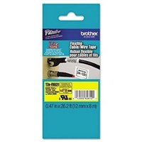 Brother TZeFX631 Labelling Tape 12mmx8m Black on Yellow