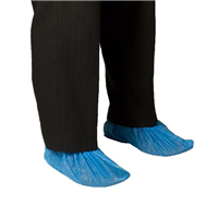 Bastion Chlorinated Polyethylene Shoe Cover Blue Pk100