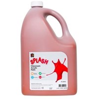 Educational Colours Splash Paint Acrylic 5L Fudge Brown