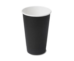 Go Bio Double Wall Coffee Cups 16oz Black Carton 500