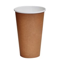 Go Bio Double Wall Coffee Cups 16oz Kraft Carton 500